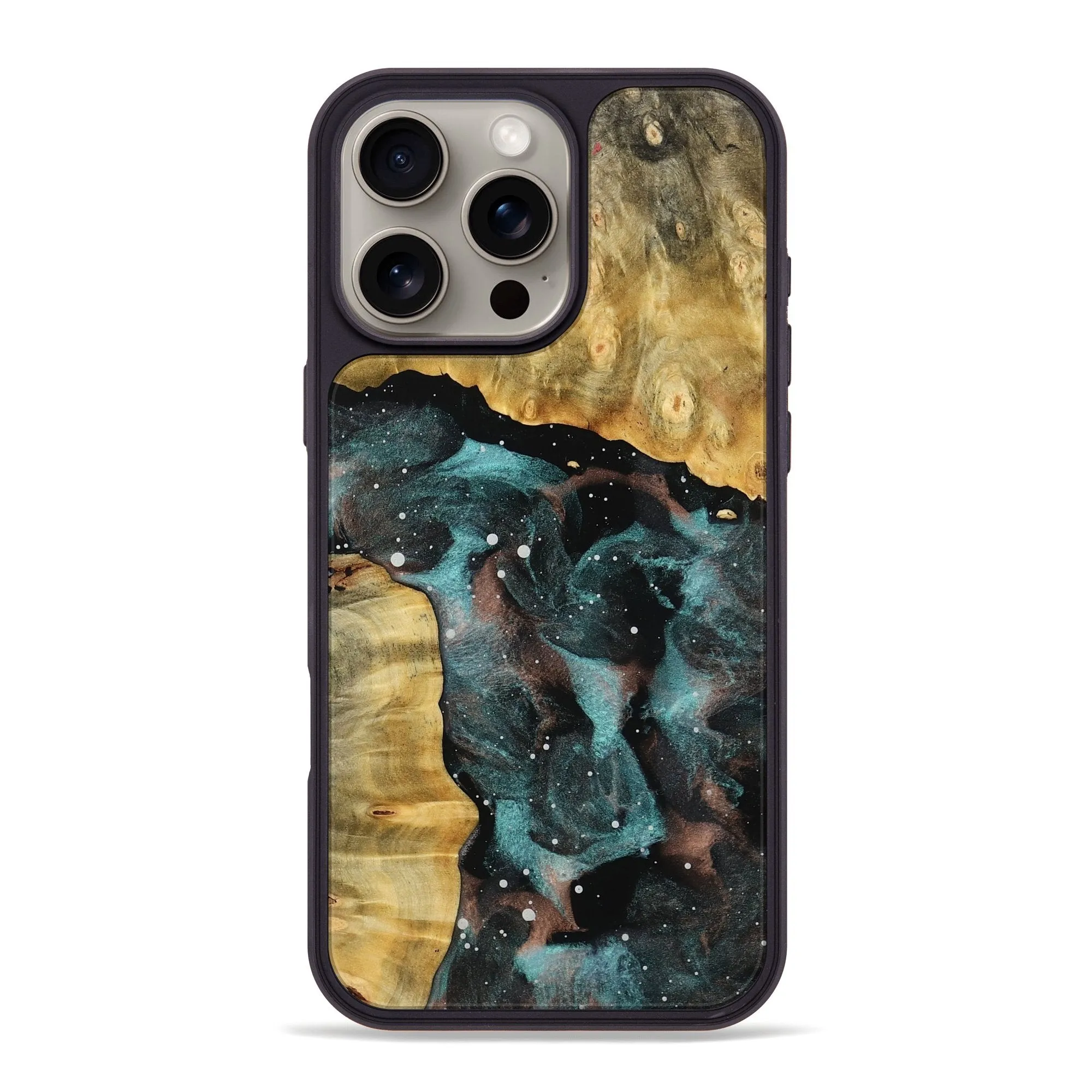 Iphone 16 Pro Max Wood Phone Case - Joyce (Cosmos, 777478) Rounded Edges