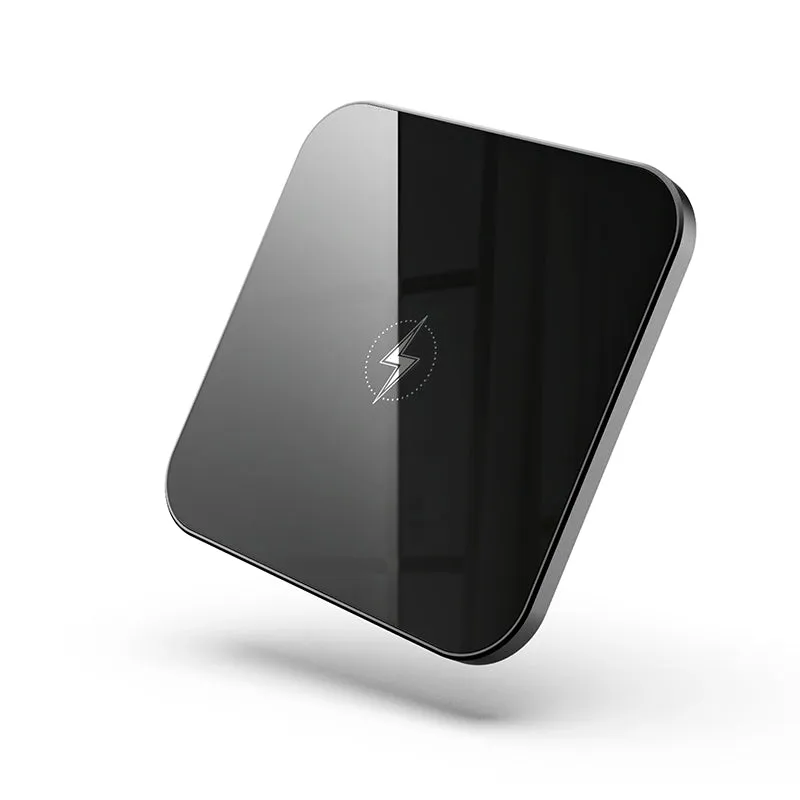 15W Metal Universal Ultra Slim Wireless Charging Pad( Black) Energy Saving