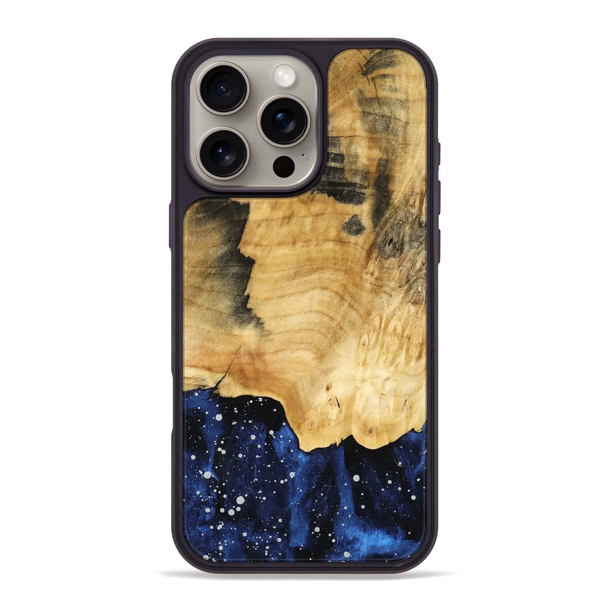Easy Apply Anti Fingerprint Coating Iphone 16 Pro Max Wood Phone Case - Yulissa (Cosmos, 777196)