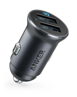 Anker Powerdrive 2 Alloy Metal Mini Car Charger Portable Charger