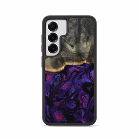 Galaxy S25 Wood Phone Case - Novah (Purple, 780952) Scratch Resistant Anti Finger Grease Film