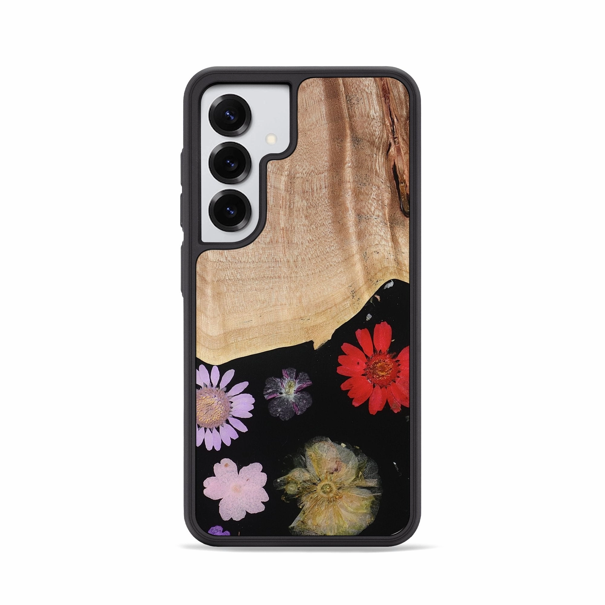 Anti Yellowing Film Galaxy S25 Wood Phone Case - Yareli (Bloom, 778897)