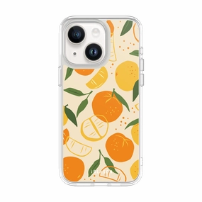 Anti Static Film Iphone 15 Plus Halo Magsafe Cute Phone Case - Oranges & Lemons