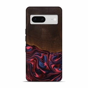 Easy Installation Pixel 7 Wood Live Edge Phone Case - Taryn (Red, 778096)