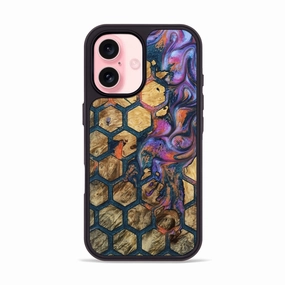 Edge Protection Anti Finger Grease Film Iphone 16 Wood Phone Case - Ahmir (Pattern, 781751)