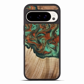 Pixel 10 Pro Xl Wood Phone Case - Dejah (Green, 781123) Reinforced Corners Smooth Touch