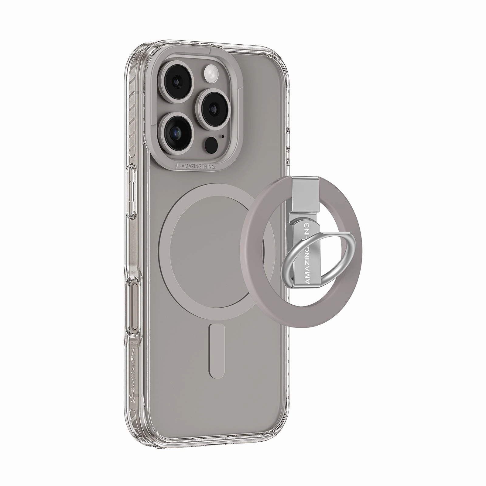 Anti Yellowing Film Fingerprint Resistant Screen Titan Pro Grip Ring Set