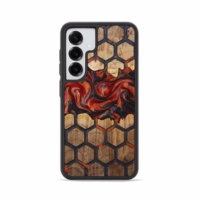 Impact Resistant Scratch Proof Glass Galaxy S25 Wood Phone Case - Katelyn (Pattern, 779263)