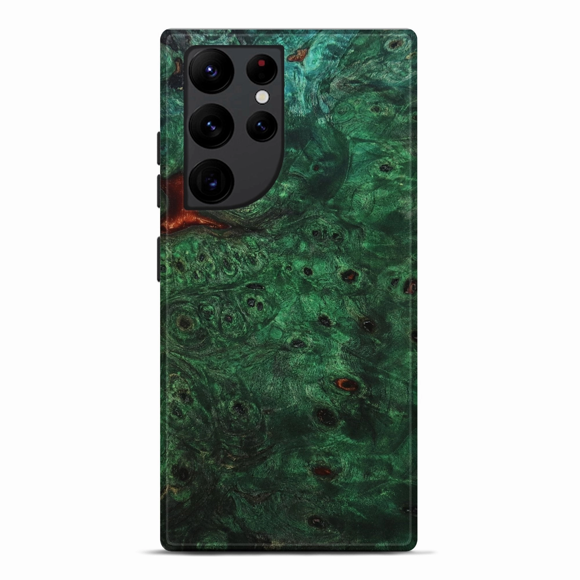 Protective Film Shock Guard Galaxy S22 Ultra Wood Live Edge Phone Case - Kristyn (Wood Burl, 781443)