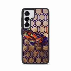 Screen Defense Water Resistant Galaxy S25 Wood Phone Case - Eliezer (Pattern, 778315)