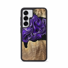 Fingerprint Resistant Galaxy S25 Wood Phone Case - Shelli (Purple, 777548)