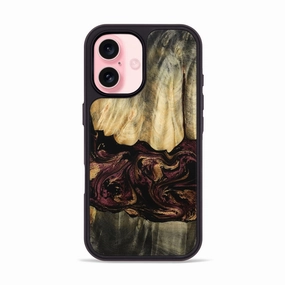 Iphone 16 Wood Phone Case - Billy (Purple, 781648) Edge Guard