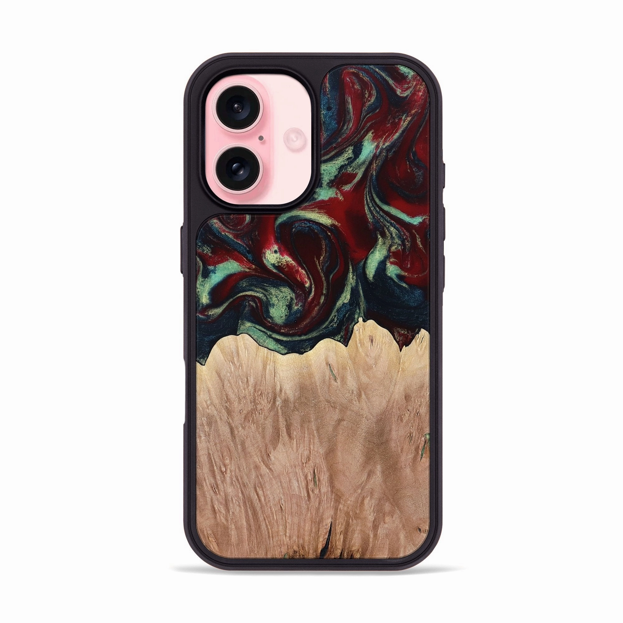 Anti Scratch Shield Iphone 16 Wood Phone Case - Lyle (Red, 762501)