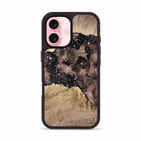 Iphone 16 Wood Phone Case - Shay (Cosmos, 779976) Screen Defense