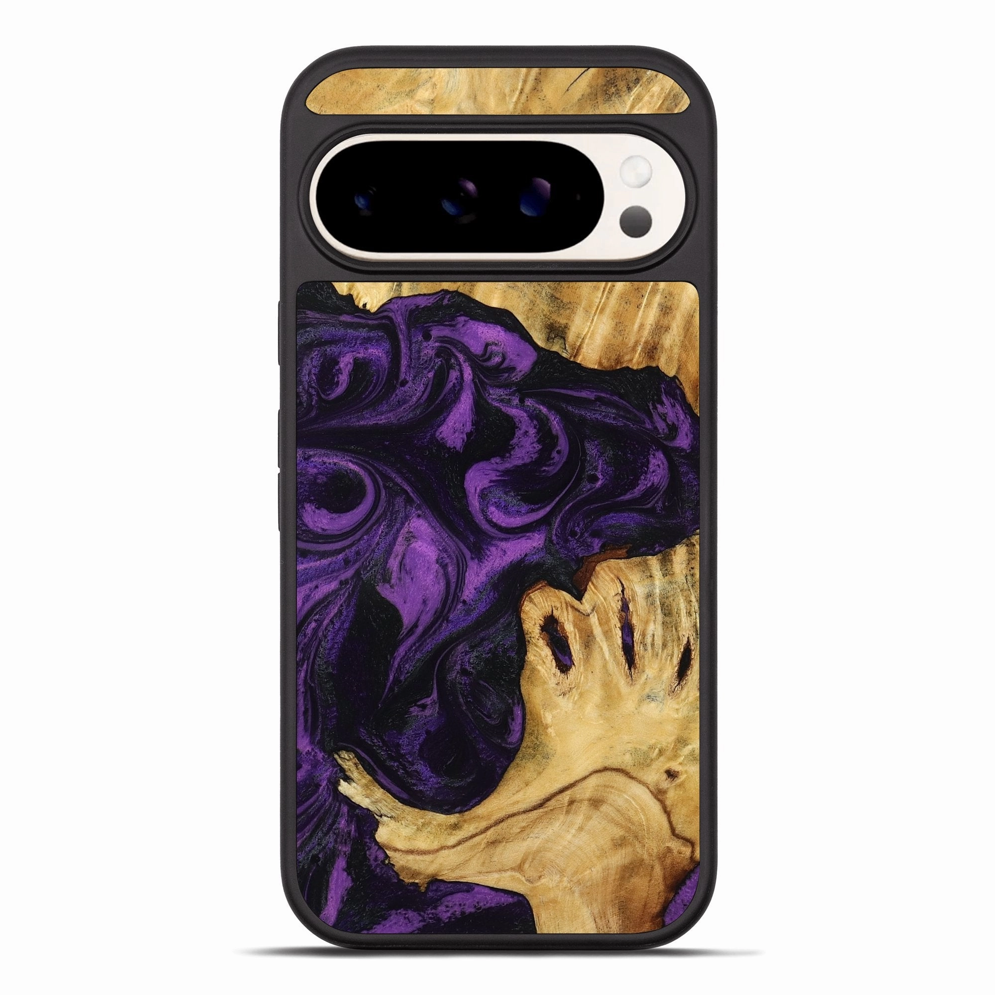 Anti Finger Stain Ultra Slim Protector Pixel 10 Pro Xl Wood Phone Case - Julian (Purple, 778661)