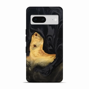 Ultra Thin Smooth Surface Pixel 7 Wood Live Edge Phone Case - Colby (Black & White, 781995)