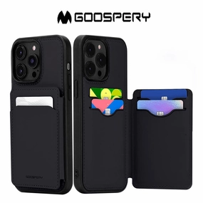 Grip Friendly Goospery Case For Iphone 14 Plus Balance Fit 5 Cards Case