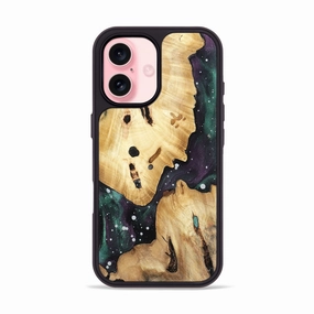 Iphone 16 Wood Phone Case - Lenora (Cosmos, 781969) Fingerprint Resistant Screen Fingerprint Repellent
