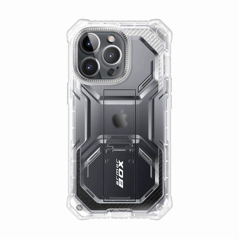 Shock Absorption Iphone 14 Pro Max Armorbox Case - Frost