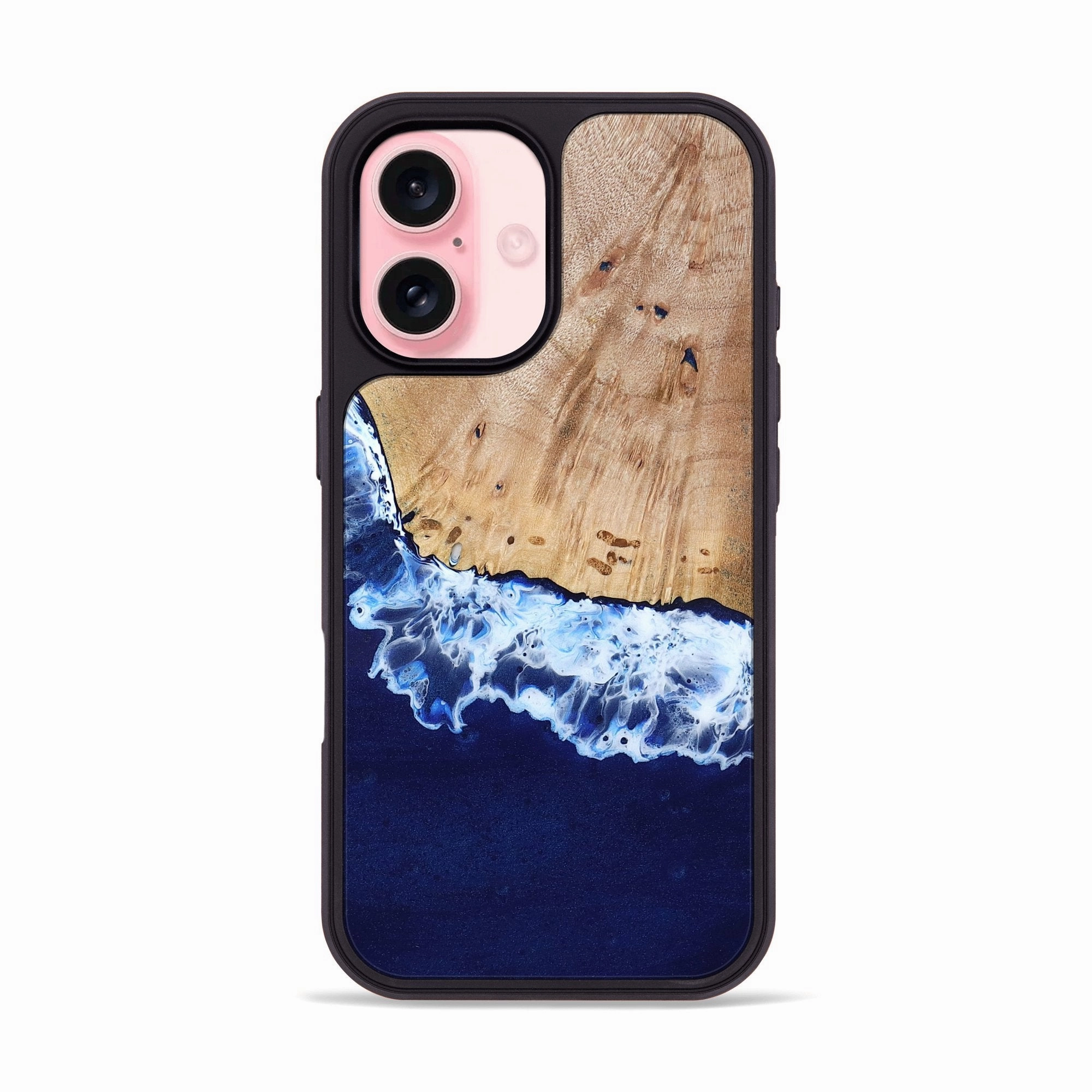 Edge Guard Fingerprint Shield Iphone 16 Wood Phone Case - Mario (Coastal, 780110)