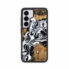 Galaxy S25 Wood Phone Case - Sherrie (Black & White, 778325) Anti Shock Film
