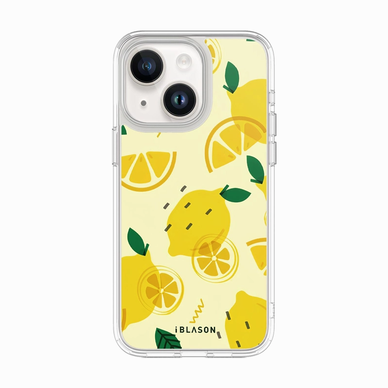 Edge to Edge Protection Iphone 15 Halo Magsafe Cute Phone Case - Lemonade