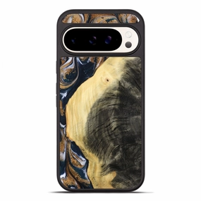Pixel 10 Pro Xl Wood Phone Case - Kelley (Teal & Gold, 779255) Slim Screen Protector Easy Installation