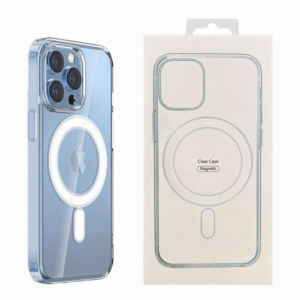 For Iphone 13 Clear Case With Magsafe Anti Spy Film Impact Resistant