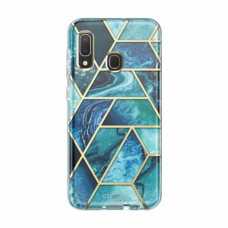 Scratch Proof Glass Scratch Resistant Glass Galaxy A20 | A30 Cosmo Case - Ocean Blue