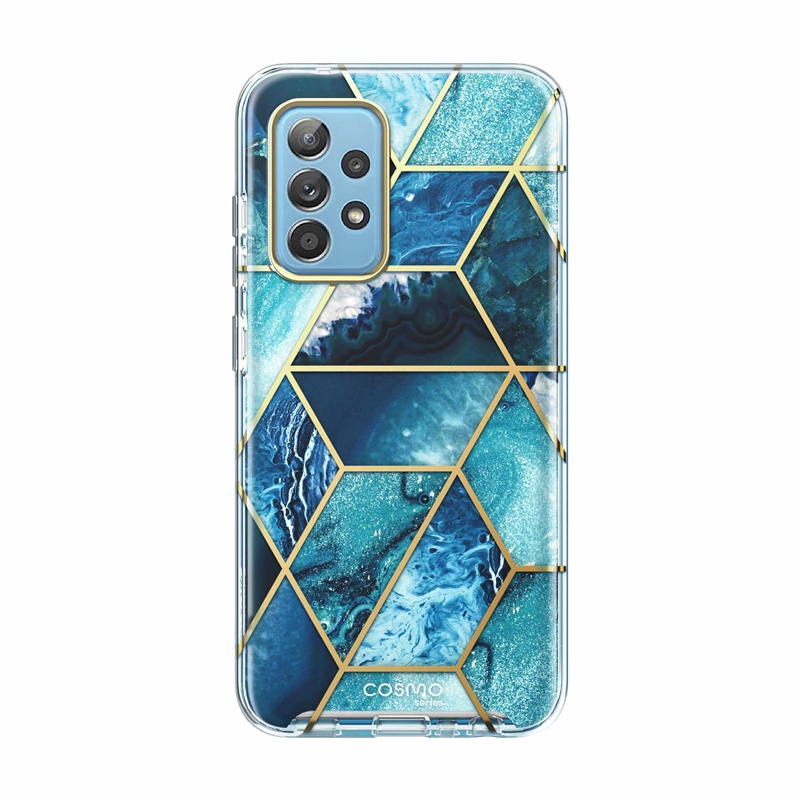 Drop Resistant Shock Absorption Galaxy A52 Cosmo Case - Ocean Blue