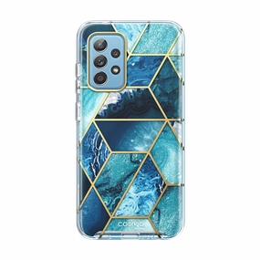Drop Resistant Shock Absorption Galaxy A52 Cosmo Case - Ocean Blue