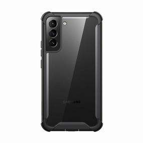 Galaxy S22 Plus Ares Clear Rugged Case - Black Oleophobic Coating Fingerprint Repellent