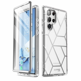 Scratch Resistant Glass Galaxy S22 Ultra Cosmo Case - Clear
