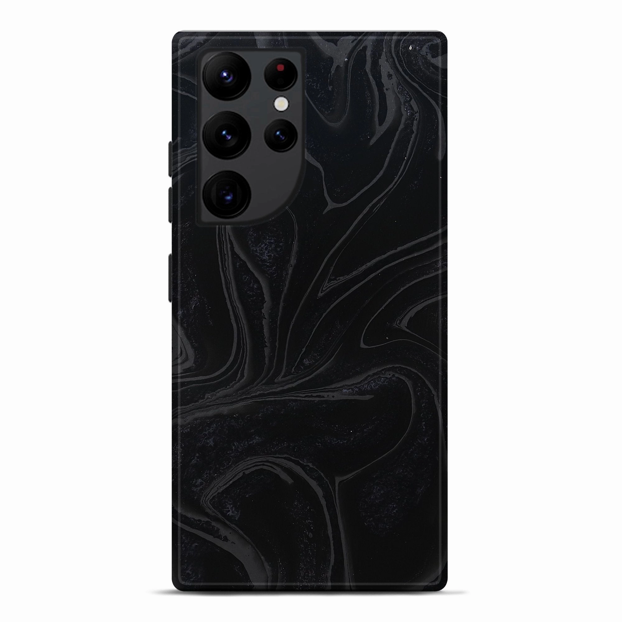 Galaxy S22 Ultra Resinart Live Edge Phone Case - Britny (Black & White, 781994) Anti Spy