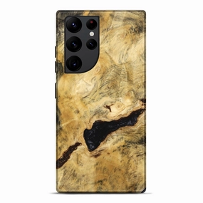 Ultra Clear Galaxy S22 Ultra Wood Live Edge Phone Case - Albina (Wood Burl, 773722)