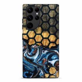 Galaxy S22 Ultra Wood Live Edge Phone Case - Atreus (Pattern, 781482) Anti Scratch Screen Anti Oil Film