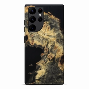 Galaxy S22 Ultra Wood Live Edge Phone Case - Cleo (Wood Burl, 781465) Self Healing Anti Yellowing Screen