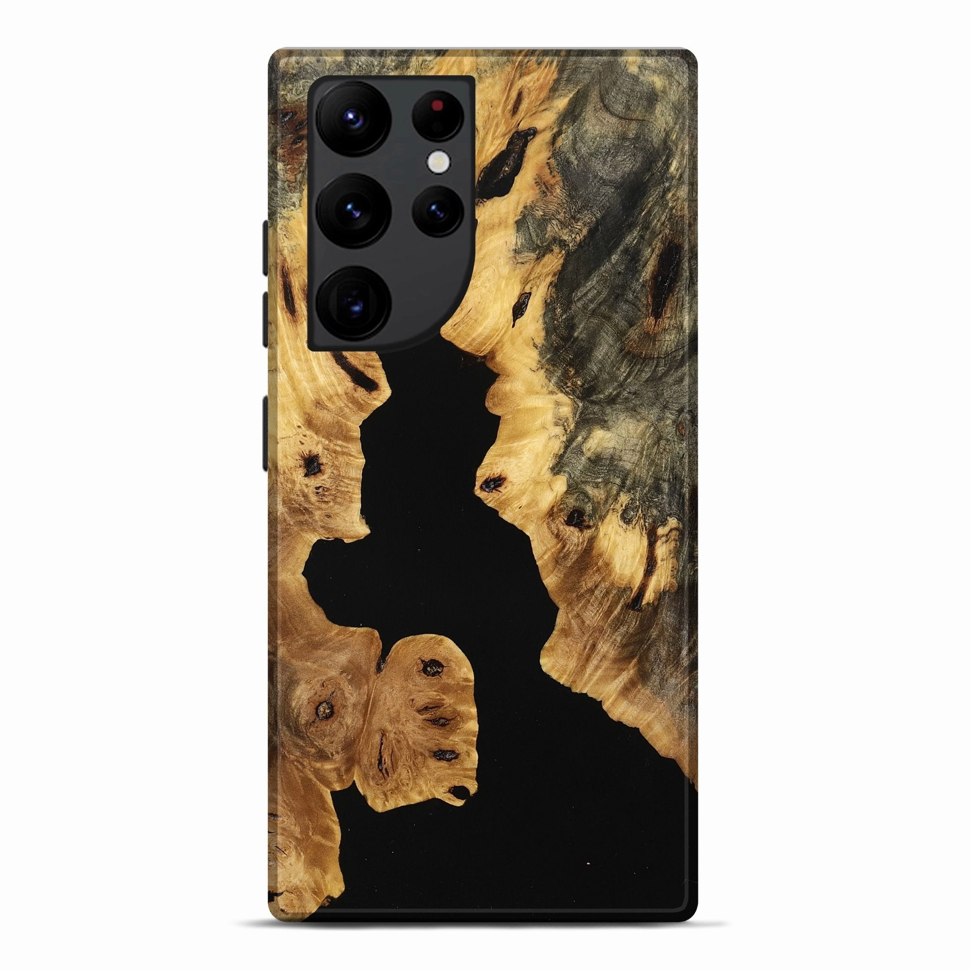 Galaxy S22 Ultra Wood Live Edge Phone Case - Crissy (Wood Burl, 773717) Shock Absorbing