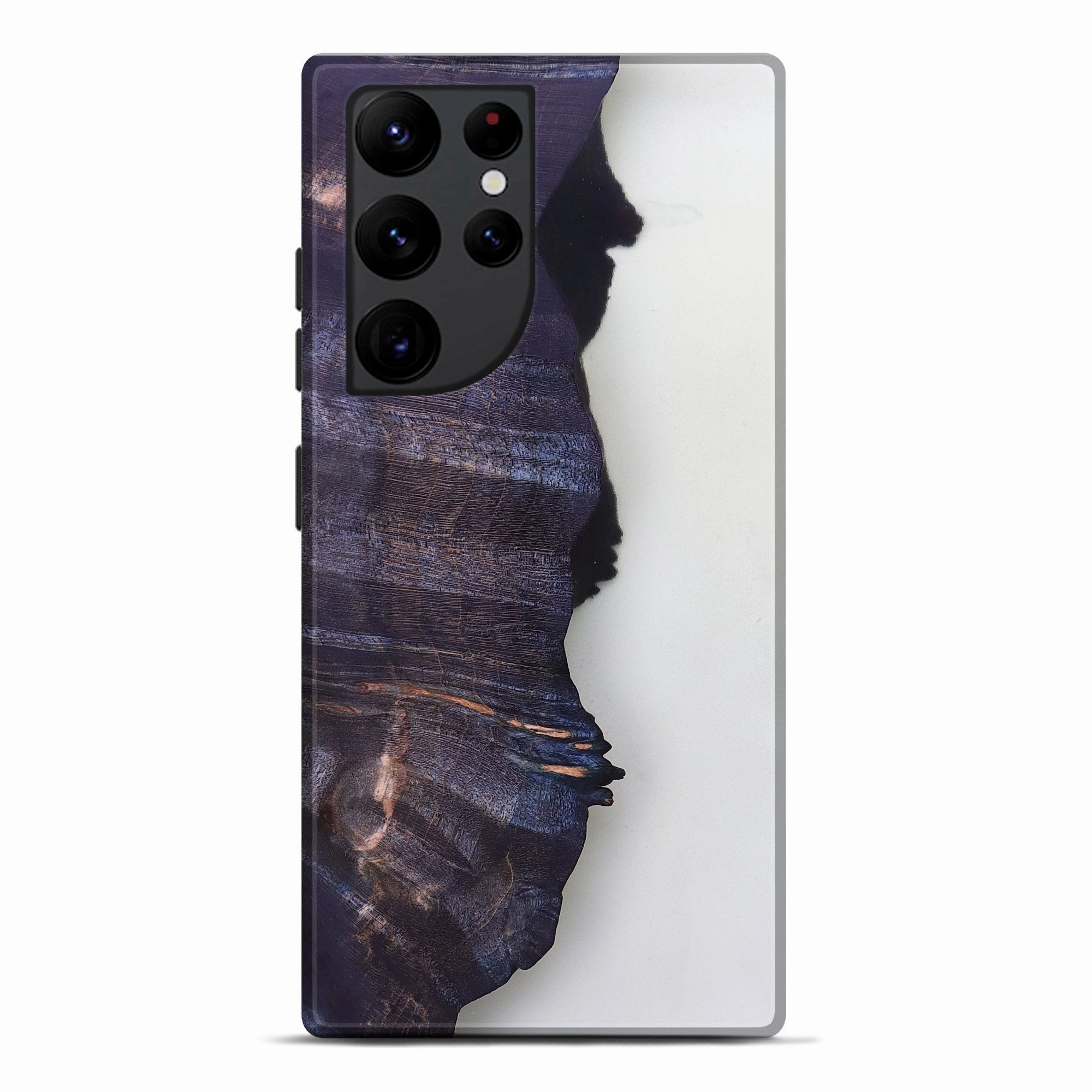 Galaxy S22 Ultra Wood Live Edge Phone Case - Ingrid (Clear, 780011) Raised Edges