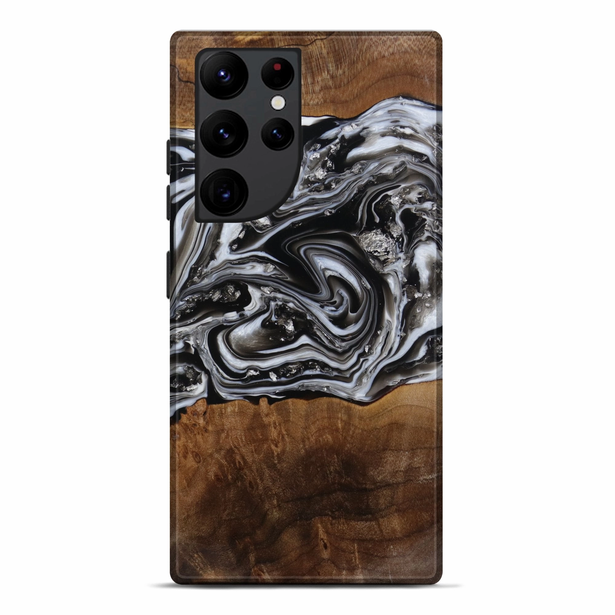 Edge Guard Anti Spy Film Galaxy S22 Ultra Wood Live Edge Phone Case - Janice (Metallic, 773056)