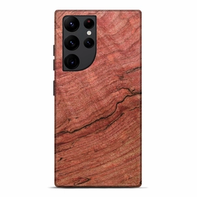 Anti Finger Mark Film Galaxy S22 Ultra Wood Live Edge Phone Case - Jessika (Wood Burl, 781227)