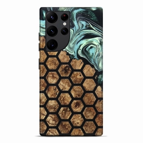 Galaxy S22 Ultra Wood Live Edge Phone Case - Kiana (Pattern, 781020) Soft Edge Protective Screen