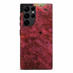 Galaxy S22 Ultra Wood Live Edge Phone Case - Linnie (Wood Burl, 781439) Ultra Thin