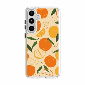 Galaxy S23 Halo Magsafe Cute Phone Case - Oranges & Lemons Tempered Glass Anti Finger Stain