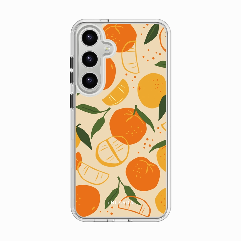 Galaxy S23 Halo Magsafe Cute Phone Case - Oranges & Lemons Tempered Glass Anti Finger Stain