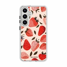 Galaxy S23 Halo Magsafe Cute Phone Case - Strawberries Scratch Proof HD Screen Protector