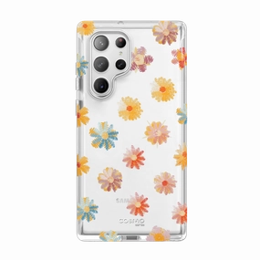 Galaxy S23 Ultra Cosmo Case - Sunny Flowers Anti Finger Smudge