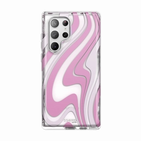 Fingerprint Free Galaxy S23 Ultra Cosmo Case -Pink