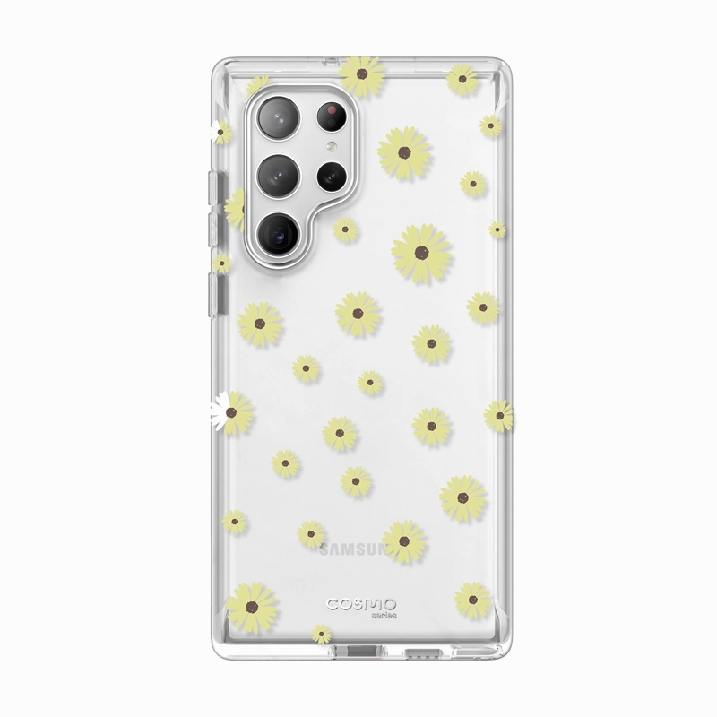 HD Screen Protector Galaxy S23 Ultra Cosmo Case -Yellow Daisy