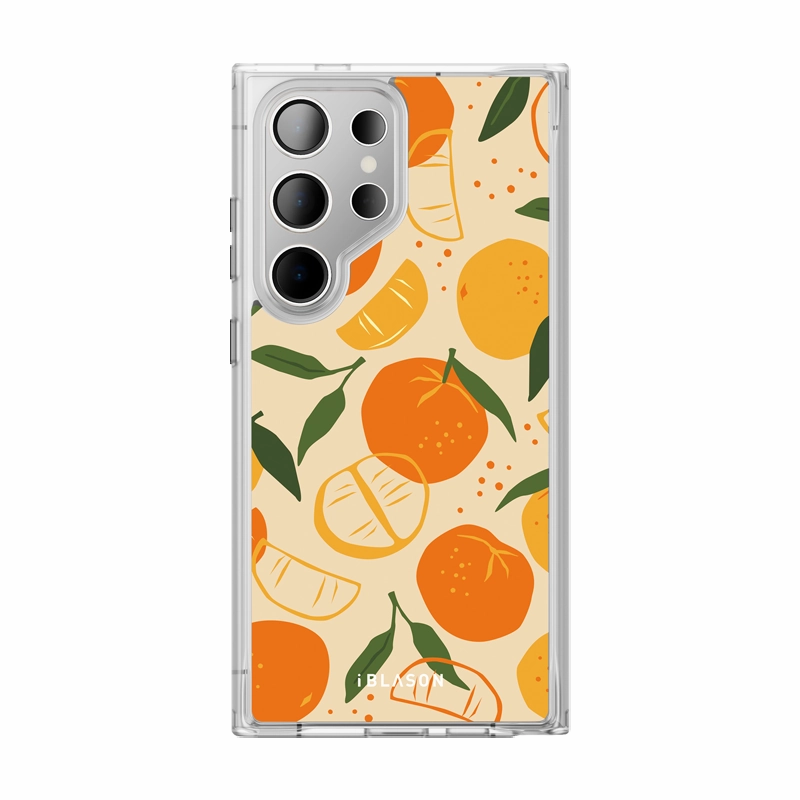 Galaxy S23 Ultra Halo Magsafe Cute Phone Case - Oranges & Lemons Anti Yellowing Screen